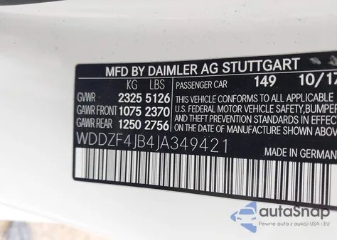 2018 Mercedes-Benz E 300 из США, поврежденный, VIN WDDZF4JB4JA349421